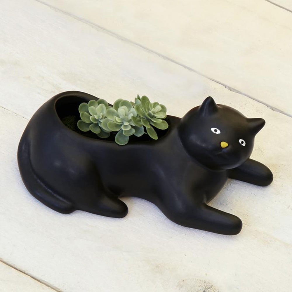 Kikkerland, Cosmo, Black Cat, Planter